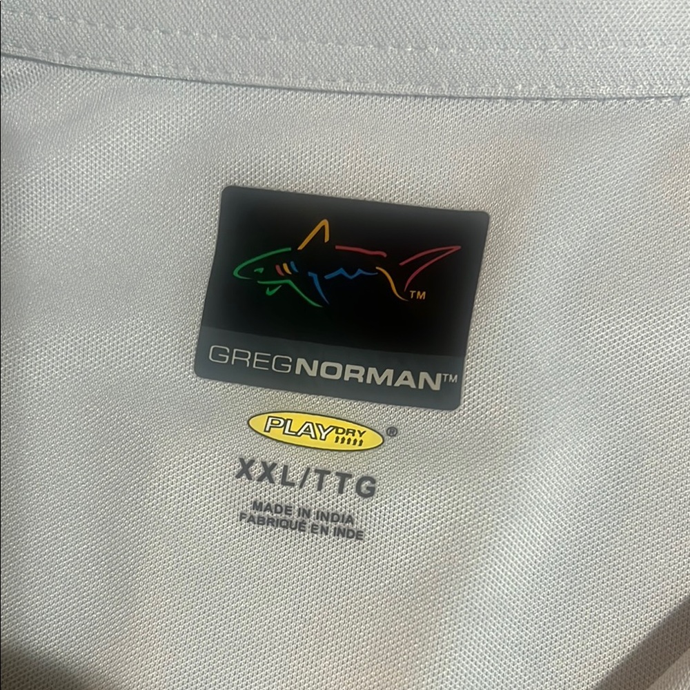 Greg Norman Gray Polo Trump Shirt